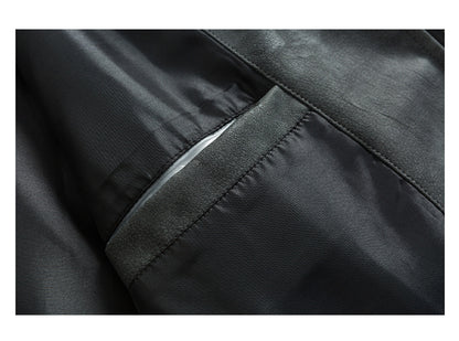 Men's Short Casual Leather Clothing Jacket