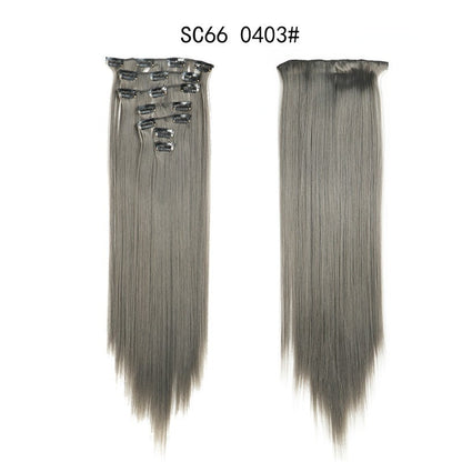 16 Card Seven-piece Hairpiece Clip Wig Beauty Chemical Fiber Wig Set Hair Extension