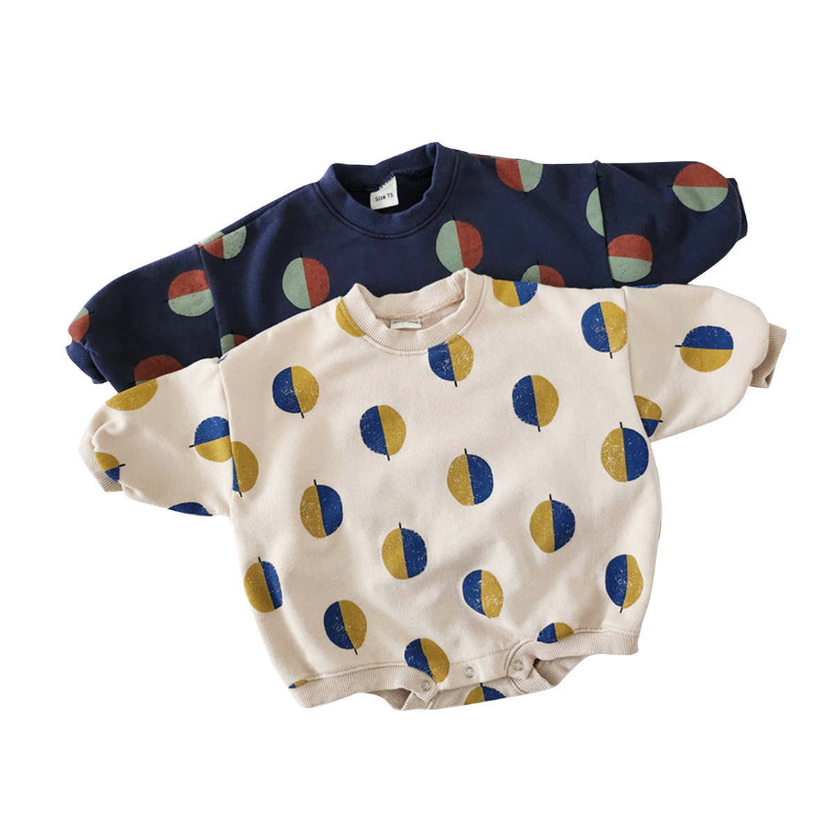 Kids' Balloon Printed Sweatshirt Jumpsuit
