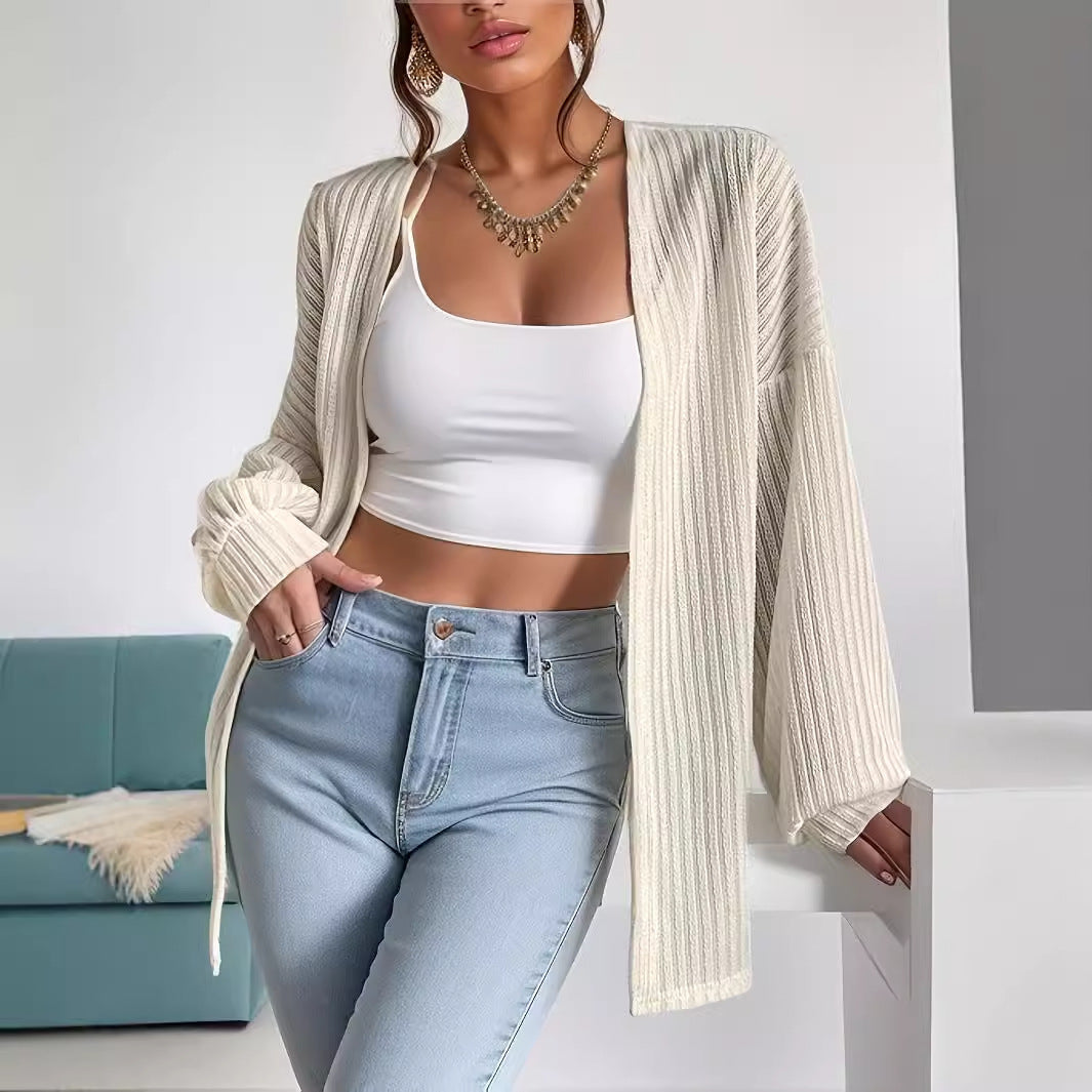 European And American Style Women Top Knitted Cardigan Autumn