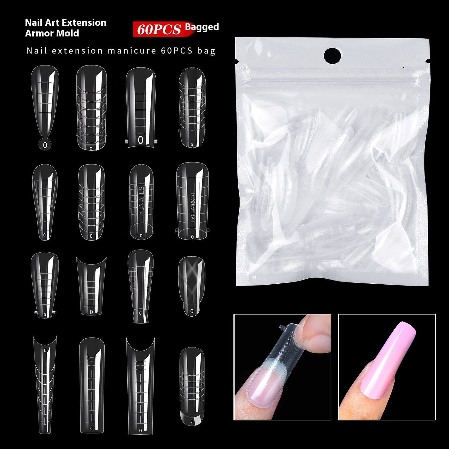 Nail Beauty Mold Crystal Extension No Paper Tray Fast Phototherapy