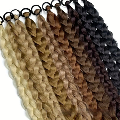 Wig Ponytail 24-inch Fishbone Plaits Headdress Twist High-temperature Fiber Hair