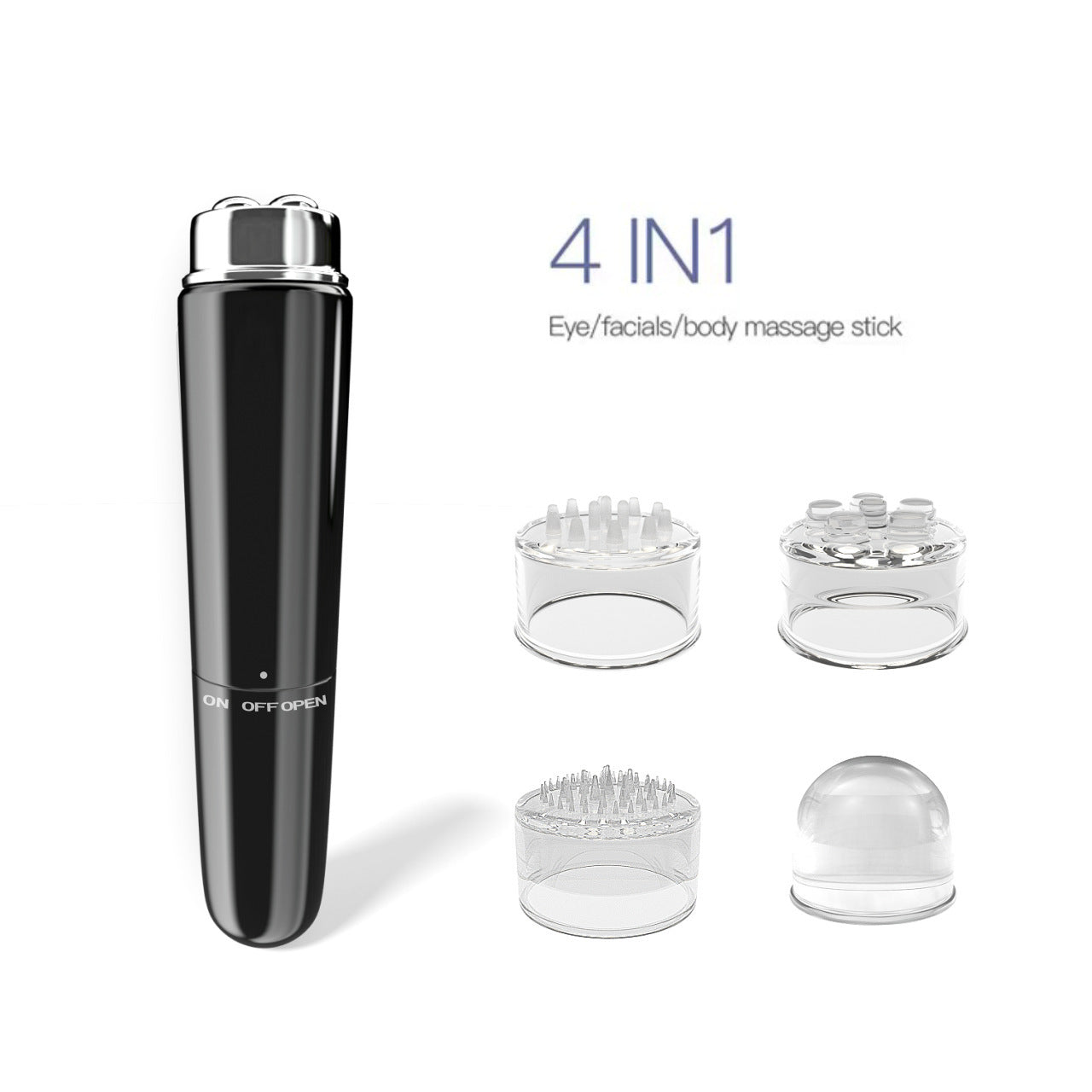 4 In 1 Electric Facial Massager Micro Vibration Eye Beauty Instrument For Relax Eye Dark Circles Eye Bags Puffiness Eye Massage