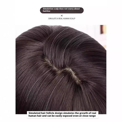 Human Hair Full-head Wig Daily Natural