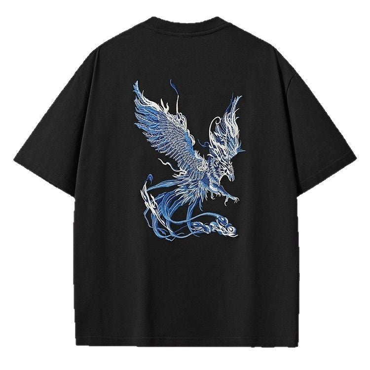 Summer New Pure Cotton Short Sleeve Men's Loose Plus Size Men's Clothing