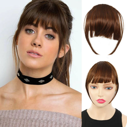 Long Curly Hair One Piece Bangs Wig Set