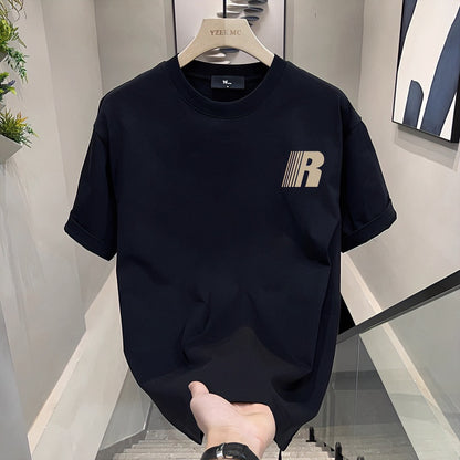 Menswear Clothing Loose Casual Print T-shirt