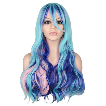 Women's Fashion Gradient Long Curly Wig