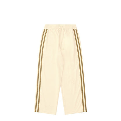 Loose Casual Men's Clothing New Oxygen Cotton Sports Ribbon Straight-leg Pants