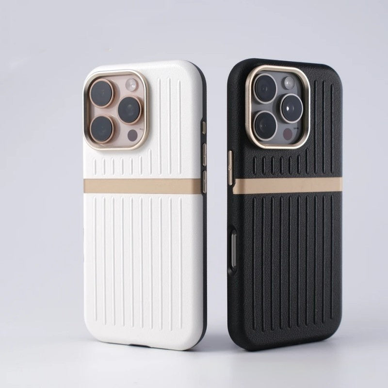Corrugated Magnetic Phone Case Business Leather Phone Case