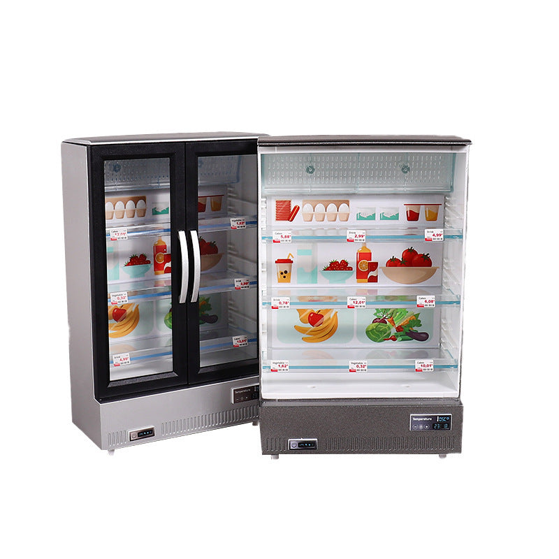 Children's Mini Simulation Double Door Large Refrigerator