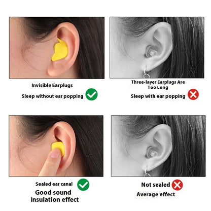 Sound Insulation Sound Proof Sleep Anti-noise Snoring Fit Shaping Rubber Earplugs