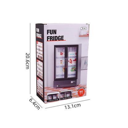 Children's Mini Simulation Double Door Large Refrigerator