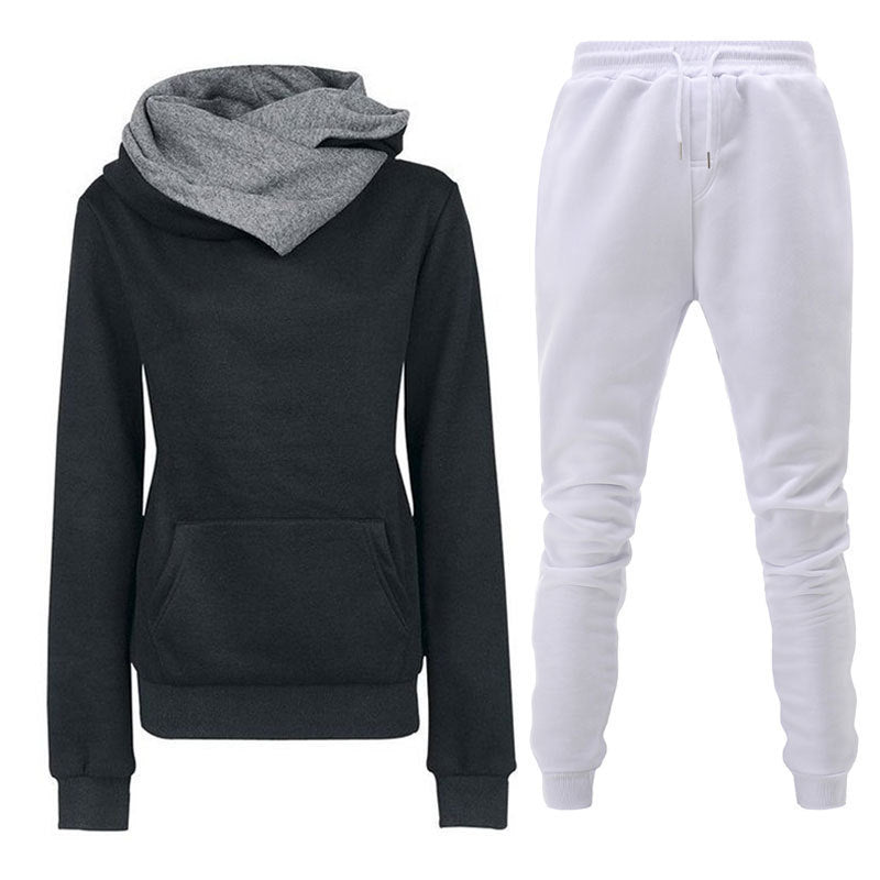 New Plush Hooded Sportswear Suit For Women