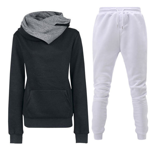 New Plush Hooded Sportswear Suit For Women