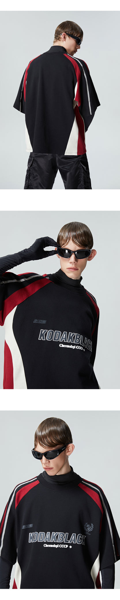 Cross-border Hot Retro Heavy Matching Racing Brand Short Sleeve T-shirt Motorcycle Clothing T-shirt