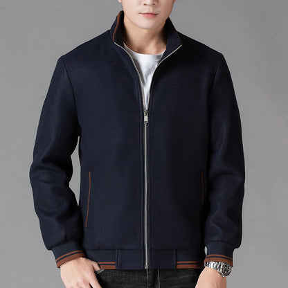 Autumn Clothing Coat Men's Woolen Fleece Jacket Top