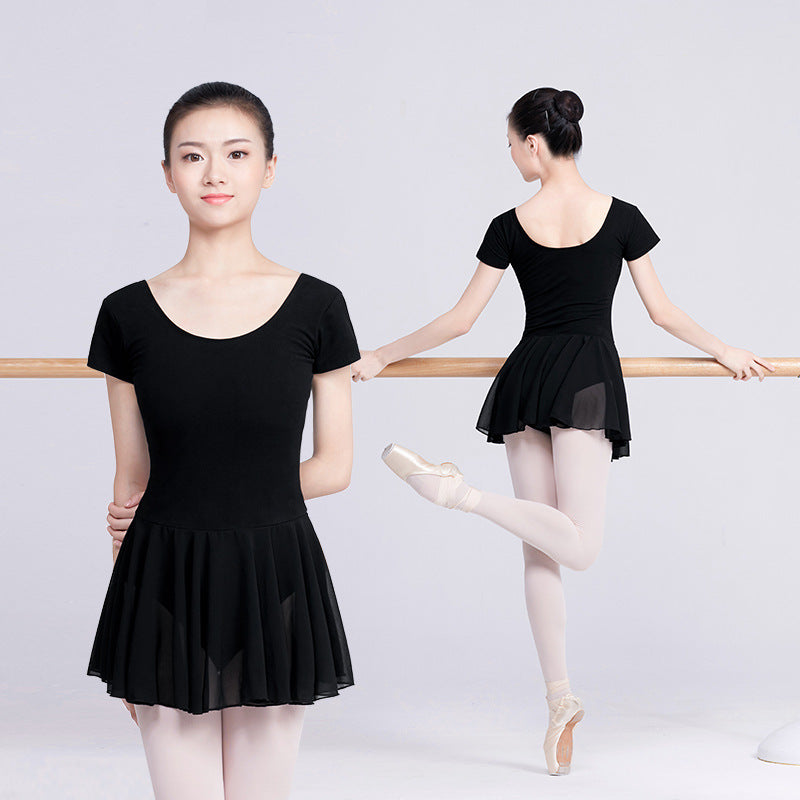 New Leotards Women's Short Sleeve Dancing Dress