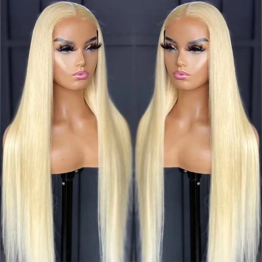 Front Lace Long Straight African Women Wig Head Cover
