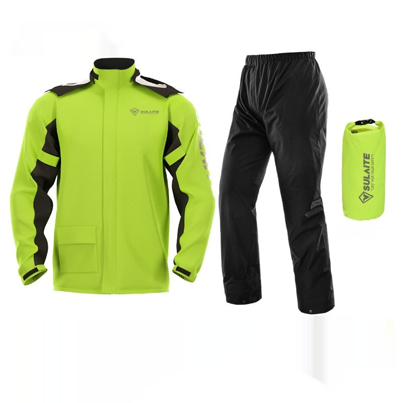 Motorcycle Raincoat Rain Pants Suit Outdoor Riding
