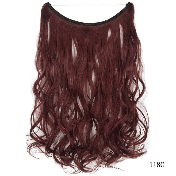 Women's One-piece Seamless Hair Extension Wig Set
