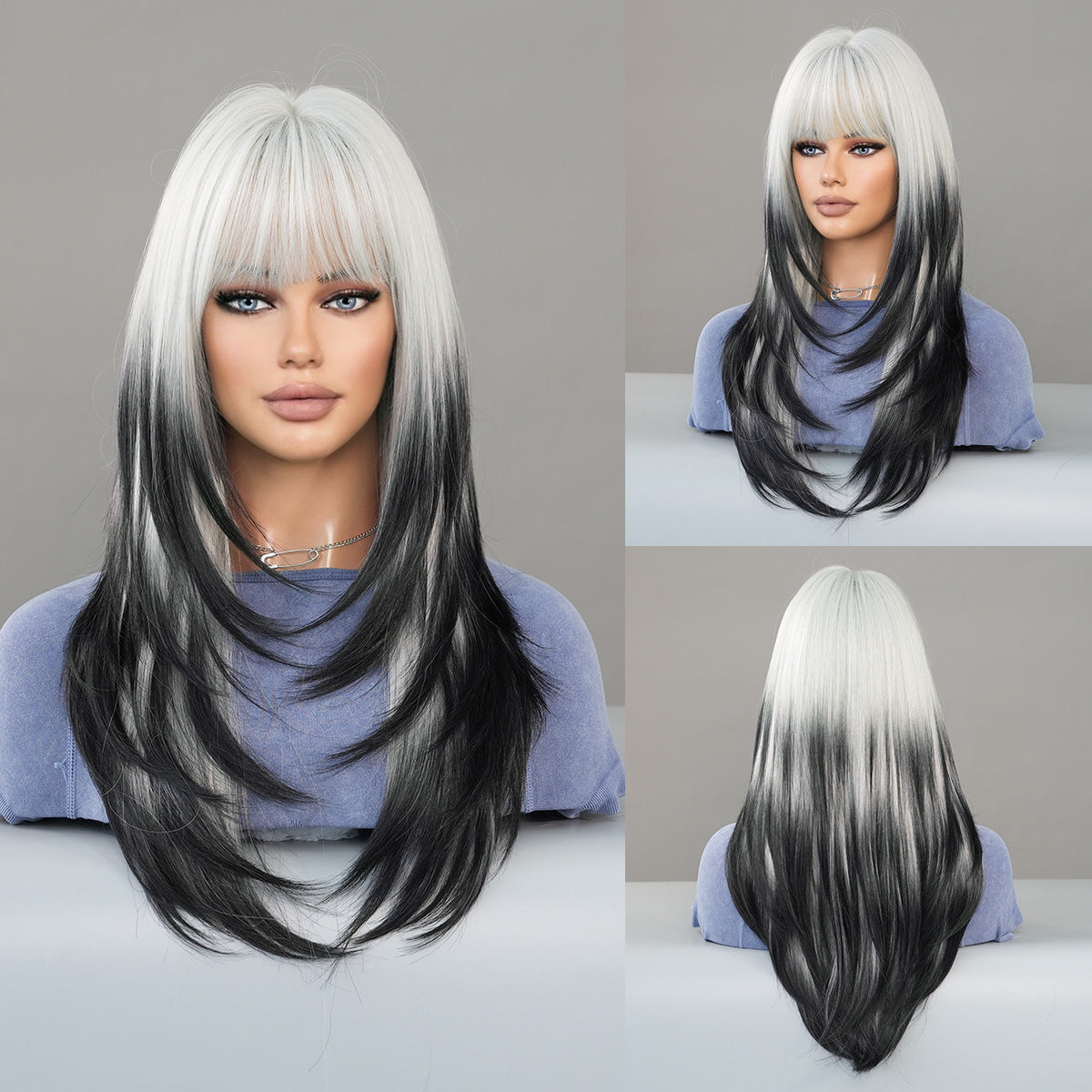 Vanilla Green Long Straight Women's Wig