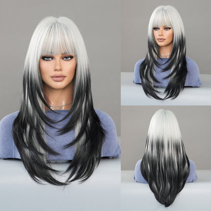 Vanilla Green Long Straight Women's Wig