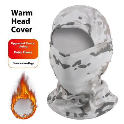 Full Face Mask Camouflage Hood Plus Fleece For Warmth