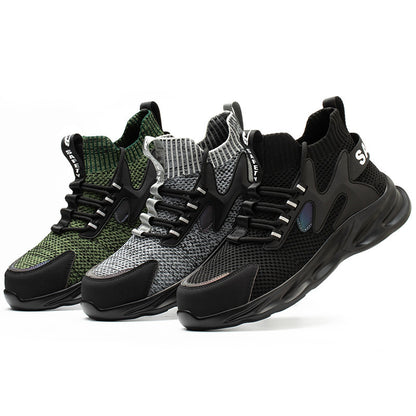 Summer Breathable Steel Toe Cap, Anti-smash, Anti-stab, Lightweight And Comfortable Protective Shoes