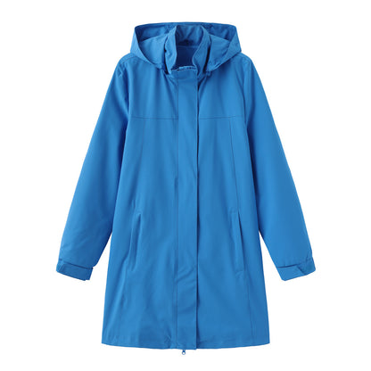 Women's Solid Color Long Sleeve Thin Coat European Size