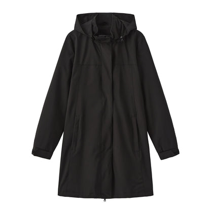 Women's Solid Color Long Sleeve Thin Coat European Size