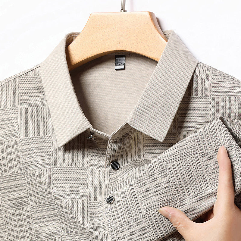 Fashion Men's Clothing Long Sleeve Casual Top Stripes