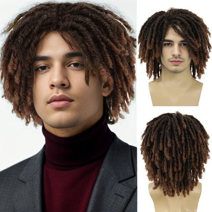 Men's African Dreadlocks Chemical Fiber Full-head Wig
