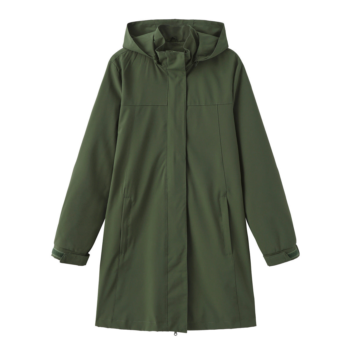 Women's Solid Color Long Sleeve Thin Coat European Size