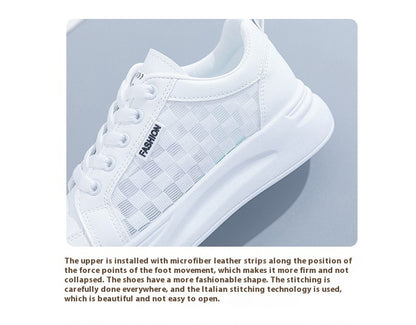 White Shoes For Women Spring And Summer Women's Breathable Versatile Casual Platform Sports