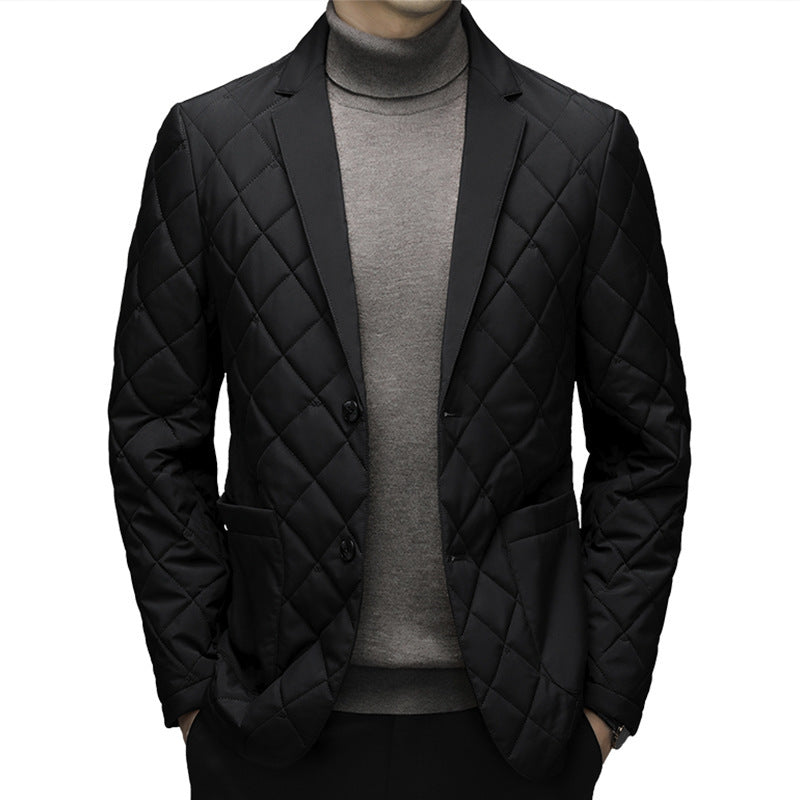 Winter Clothing Down Jacket Men's Lapel Thick Warm Jacket