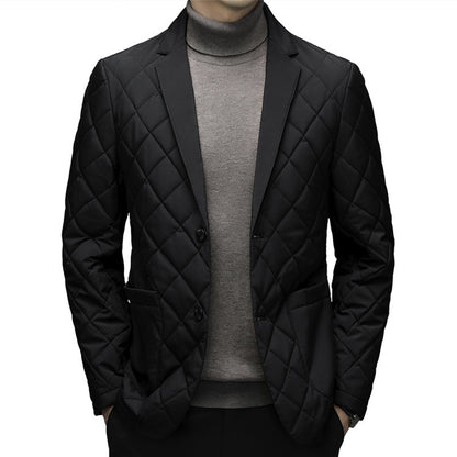 Winter Clothing Down Jacket Men's Lapel Thick Warm Jacket