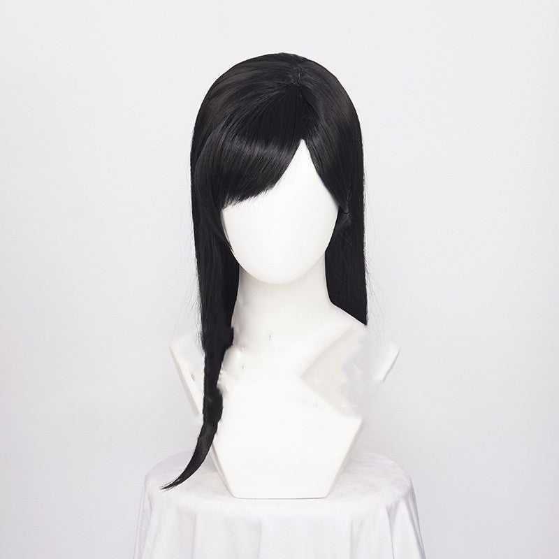 Women's High Temperature Silk Wig 1 Meter Black