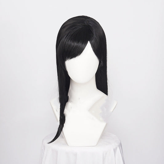 Women's High Temperature Silk Wig 1 Meter Black