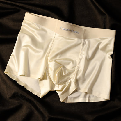 Men's Colorblock High-grade Ice Silk Underwear
