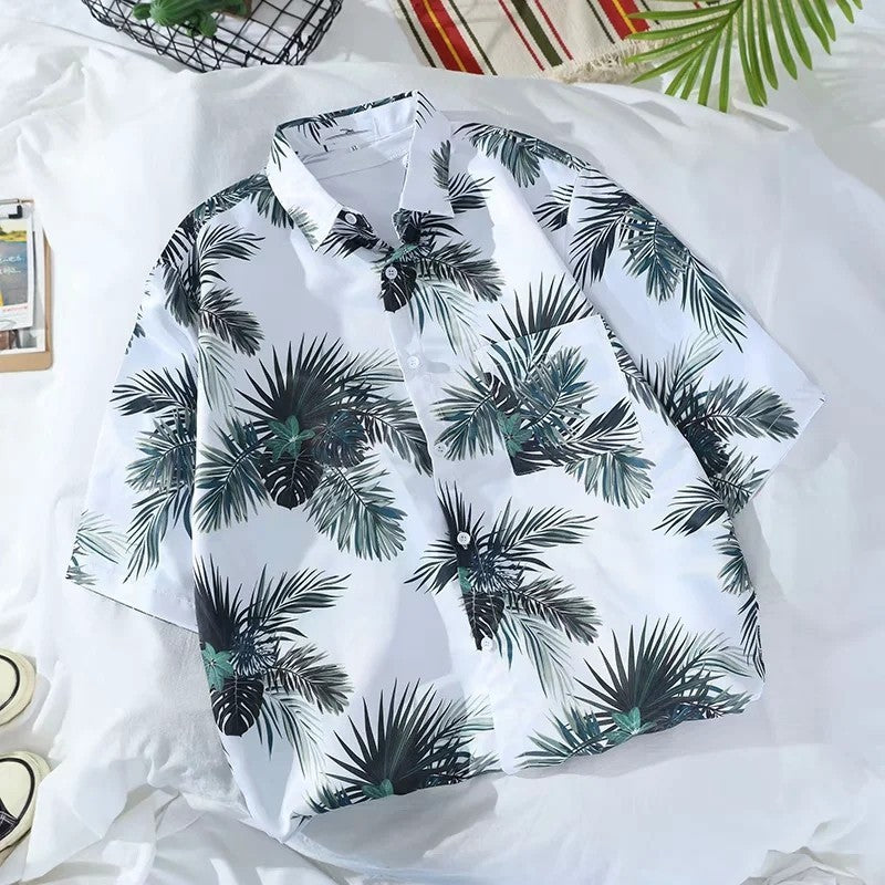 New Printed Shirt Short Sleeve Men