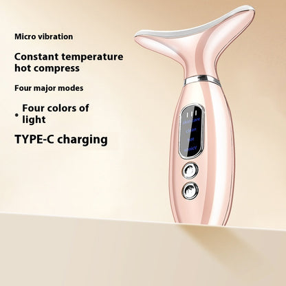 Electroplating Neck Beauty Instrument Vibration Hot Compress V Face Beauty Instrument
