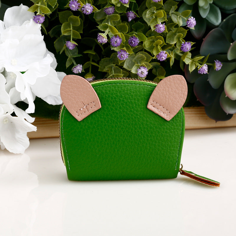 Anti-degaussing Card Holder Cartoon Organ Document Package Mini Pig Student Coin Purse