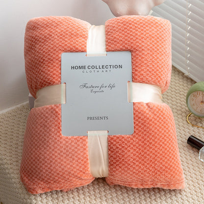 Flannel Jacquard Blanket Plaid Sofa Cover