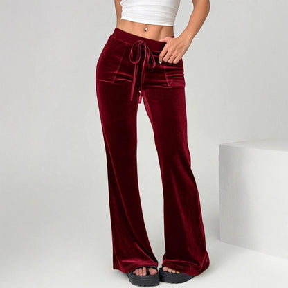 Women's Clothing Flared Trousers Commuting Figure Flattering Casual