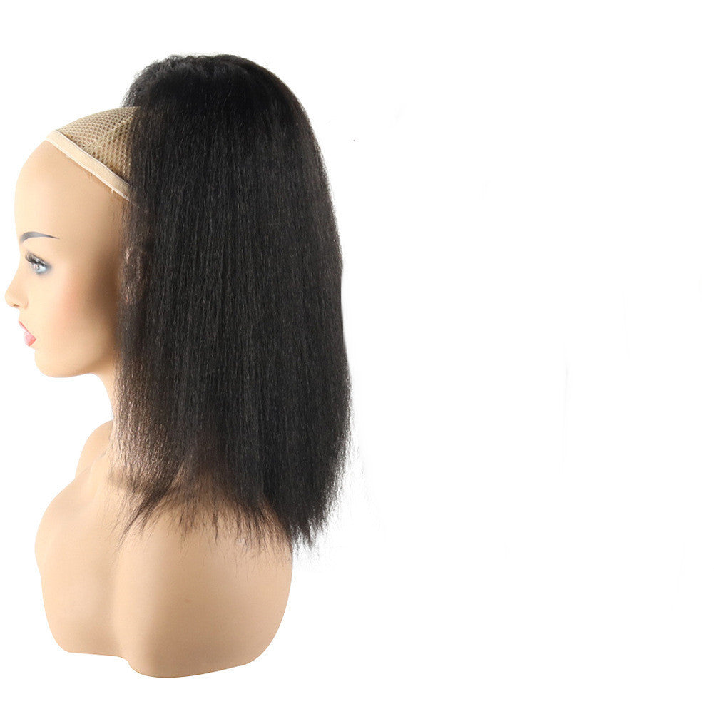 Women's Fashion Drawstring Ponytail Wig Head Cover