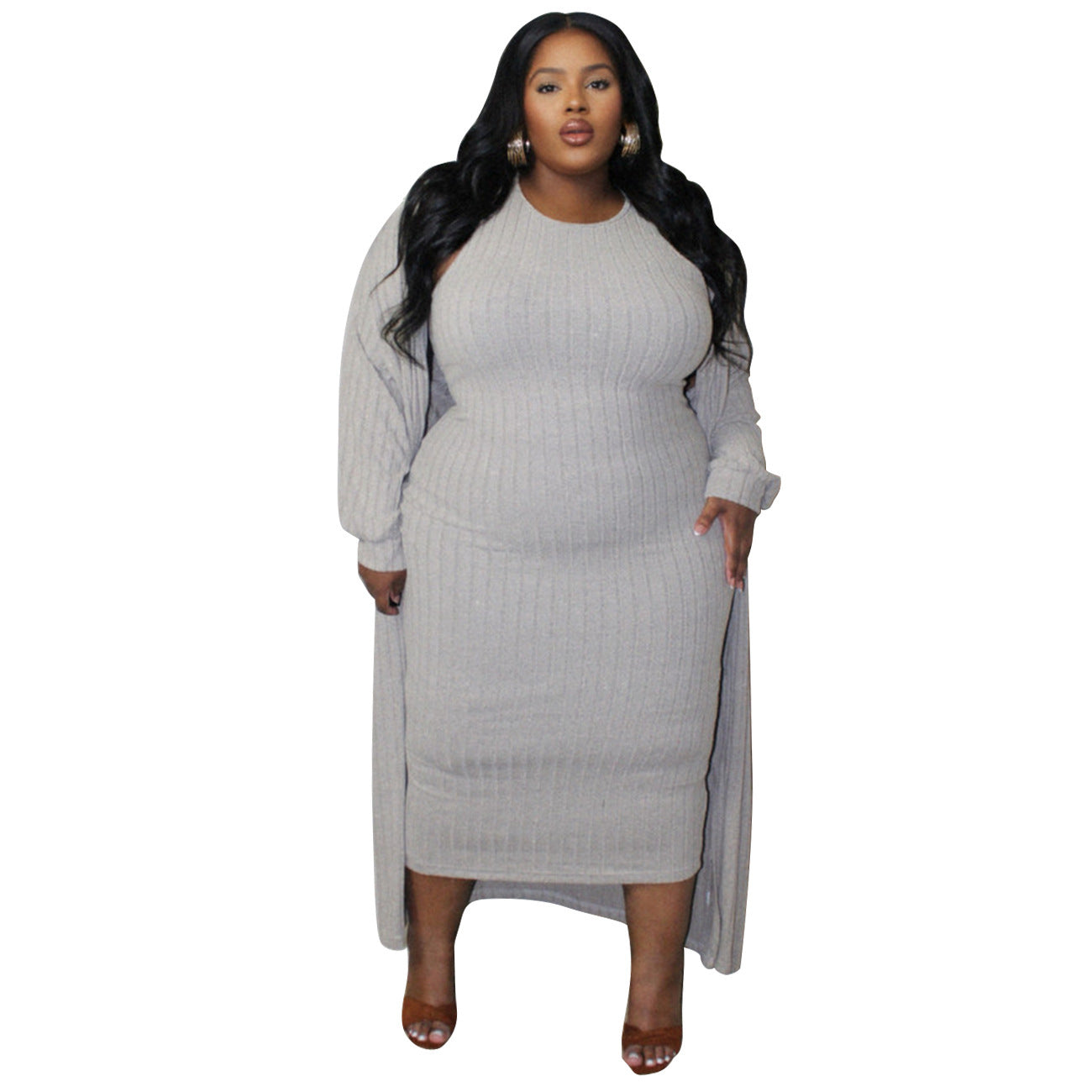 Casual Fashion Long Sleeve Coat Two-piece Suit