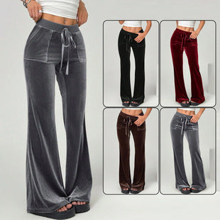 Women's Clothing Flared Trousers Commuting Figure Flattering Casual