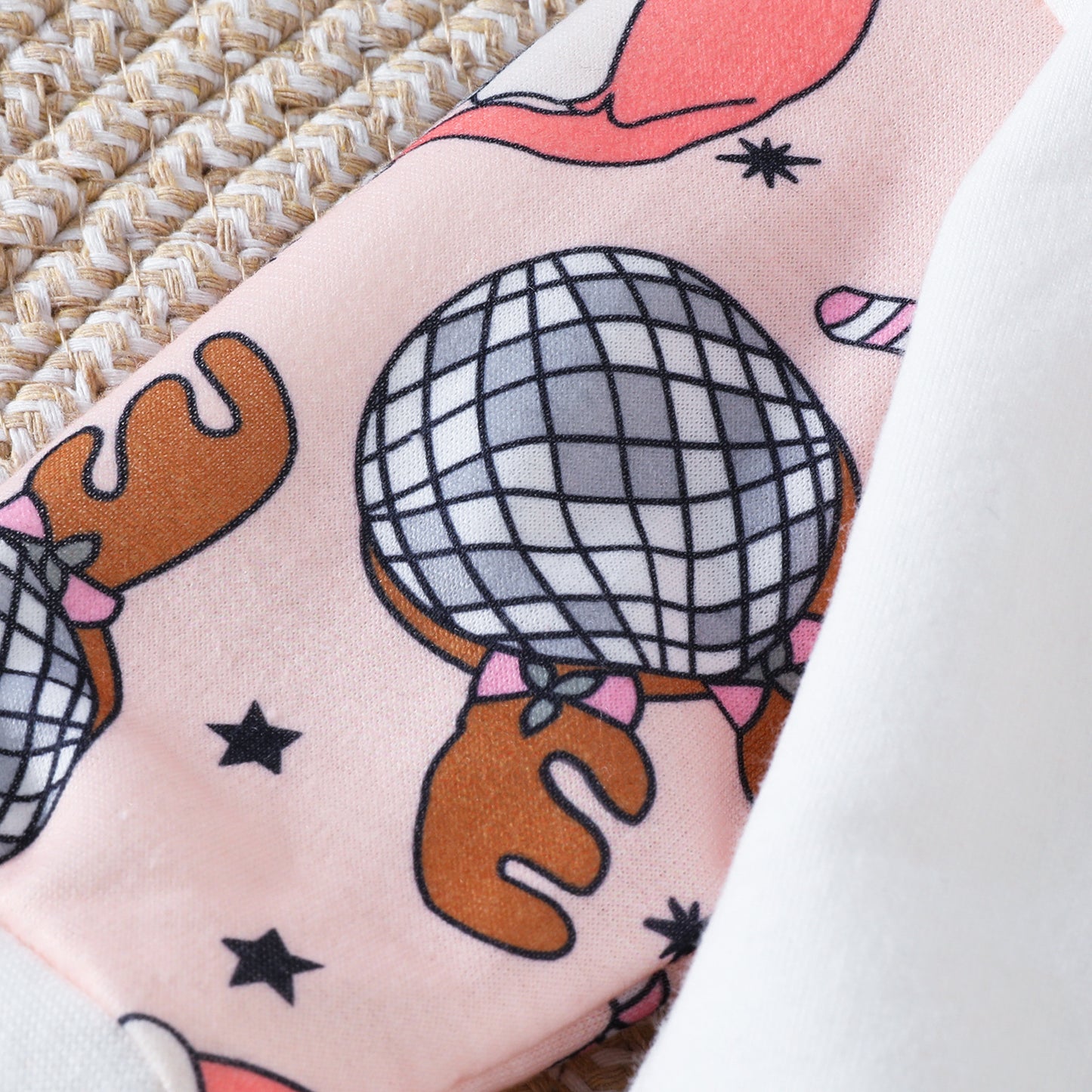 Autumn Kids' Rompers New European And American Infant Toddler Cartoon Printed Christmas Romper