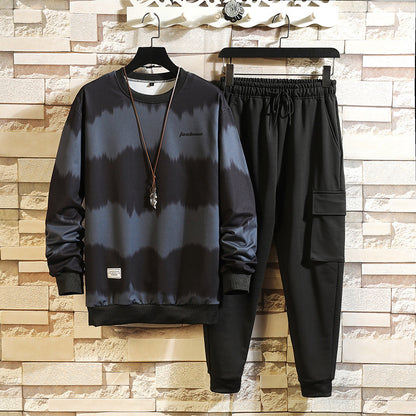 Fall New Trendy Men's Sweater Suit Loose Fashion